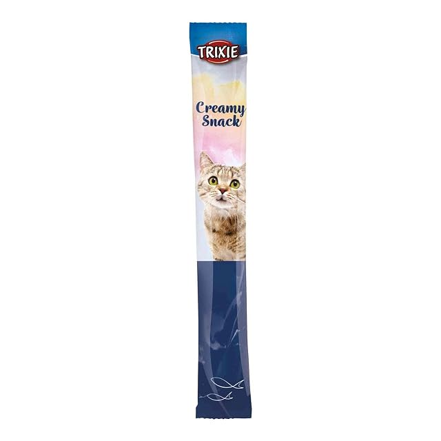 Foto 2 de 2 de TRIXIE Creamy Snacks para Gatos, 15 g (6 Unidades)