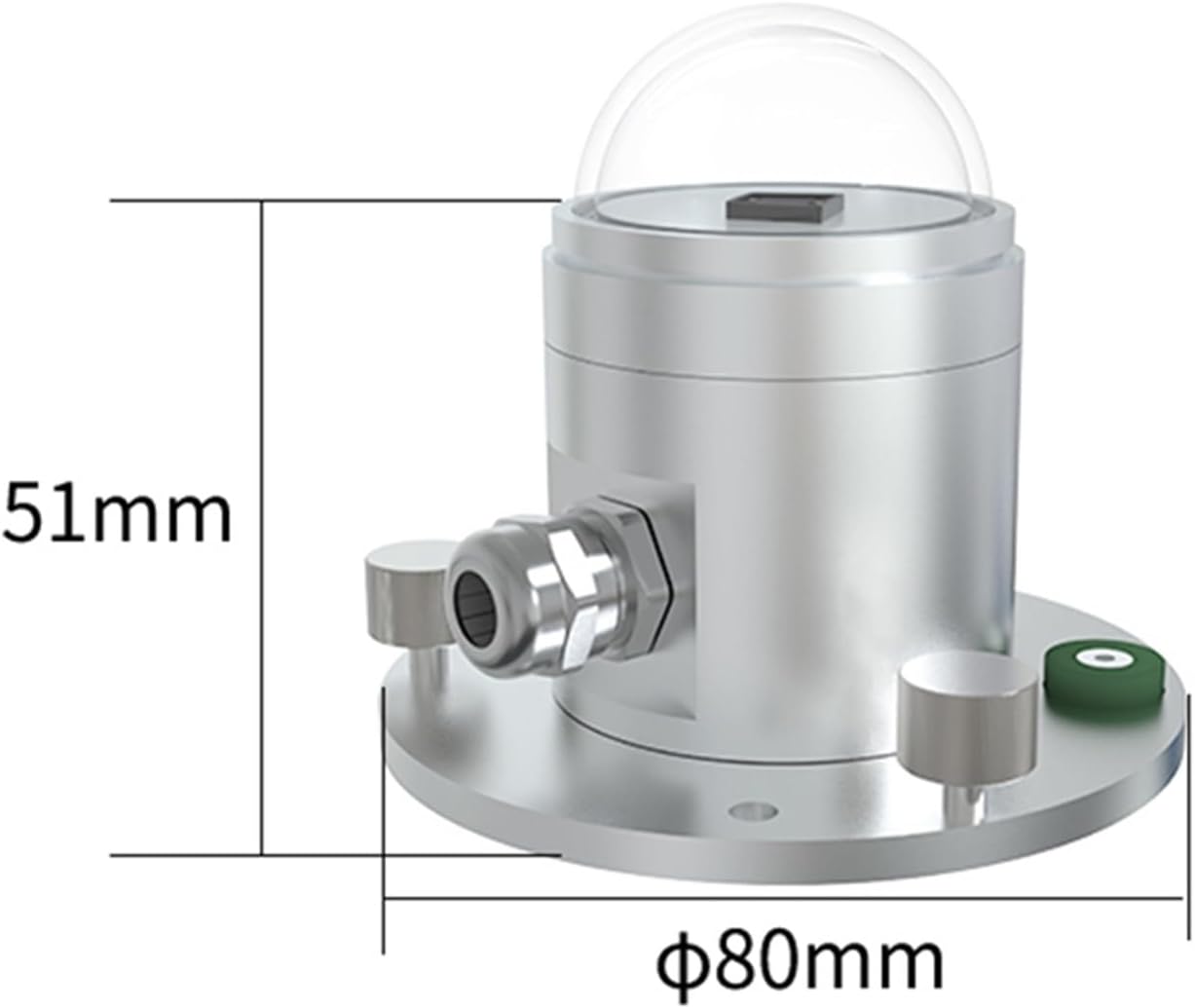 Total Solar Radiation Sensor Transmitter Light Meter Sensor Weather Outdoor Reflection Radiometer Detector(RS485 Output)