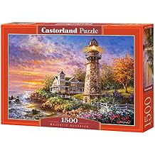 CASTORLAND 1500 Piece Jigsaw Puzzles, Majestic Guardian, Lighthouse, Seaview, Seashore, Adult Puzzles, Castorland C-151790-2