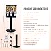 VEVOR Commercial Vending Machine, Triple Compartment Candy Dispenser with Iron Stand, Gumball and Candy Machine for Business, Coin Operated Gumball Bank for Toy Capsules Bouncy Balls Candy Nut, Black