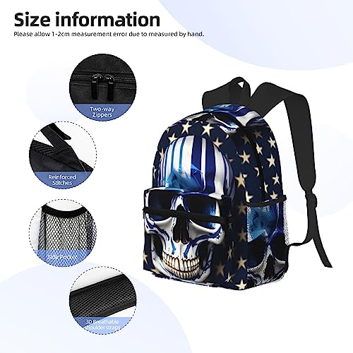 Sac à dos à rayures bleues idéal pour transporter vos cours
