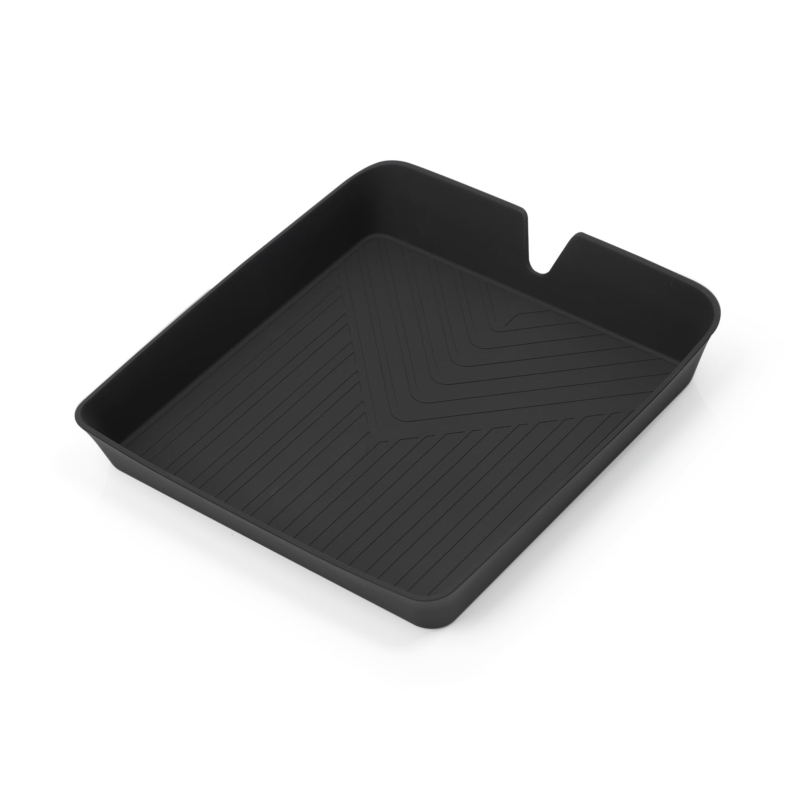 LUCKEASY Rear Seat Armrest Insert Silicone Protective Mat for Rivian R1T R1S 2026 2025 2024 2023 2022 2nd Row Center Console Insert Pad Armrest