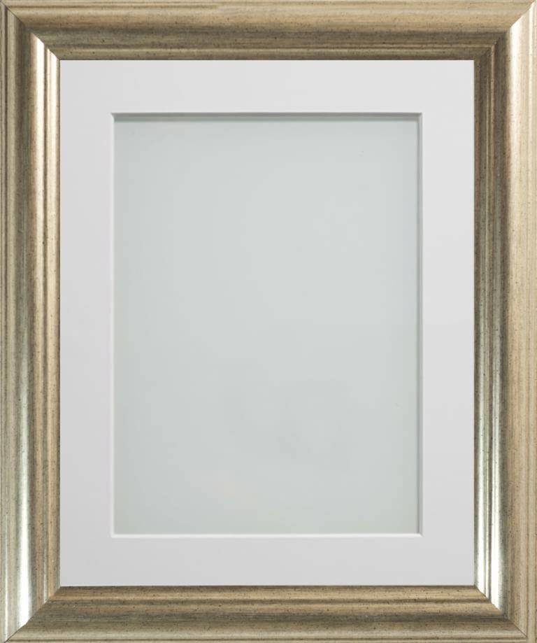 Frame Company Eldridge Silver 9x7 Frame, Off-White Mount for 6x4 — image 1