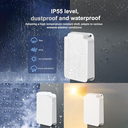 Image of 4 Port Outdoor 2.5Gbps PoE Extender 1 in 3 Out-IEEE 802.3af /at, 90W in 30W Out Waterproof PoE Repeater with 100 /1000 /2500Mbps, Vlan, PD Auto-Detection, Extend to 100m, Wall Mount Plug & Play