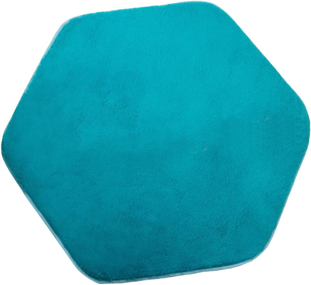 Vaguelly Hexagon Tent Mat Boys and Girls Play Rug Pad for Nursery Shaggy Rug Playmat Boy Girl Decorative Floor Carpet