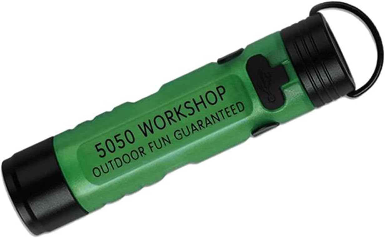 ljhnba Portable 5050 LED Key Light Clip Small Flashlight USB C Rechargeable Flashlight for Camping Workshop Power Outages Flashlight