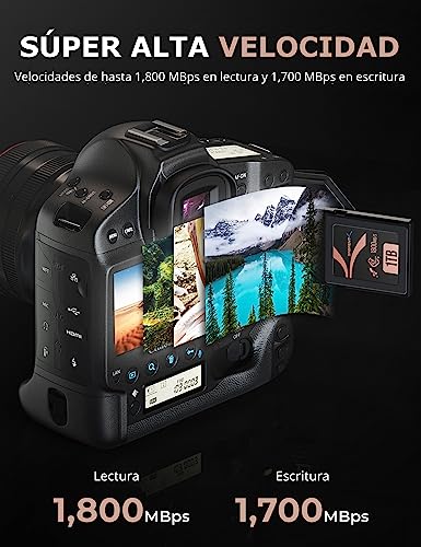 SABRENT Rocket CFX Pro 1TB CFexpress Tipo B Tarjeta de Memoria R1800MB/s W1700MB/s [CF-XXIT-1TB] - imagen 5