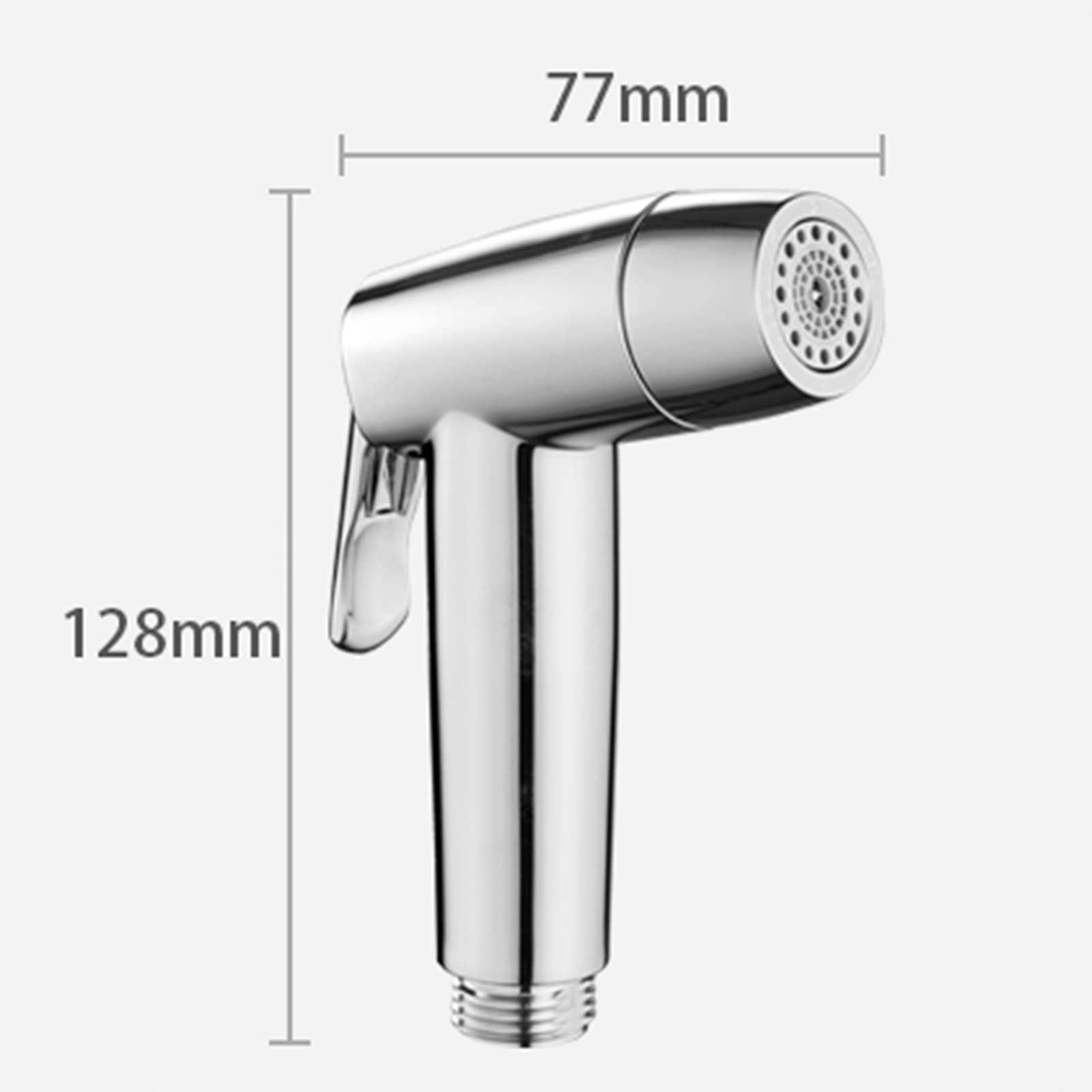 Opryskiwacz toaletowy, ręczny bidet, opryskiwacz toaletowy, uchwyt ścienny ręczny bidet ze stali nierdzewnej, dysza prysznicowa, dysza bidetu, oszczędzająca wodę, rysunek (Cromo)