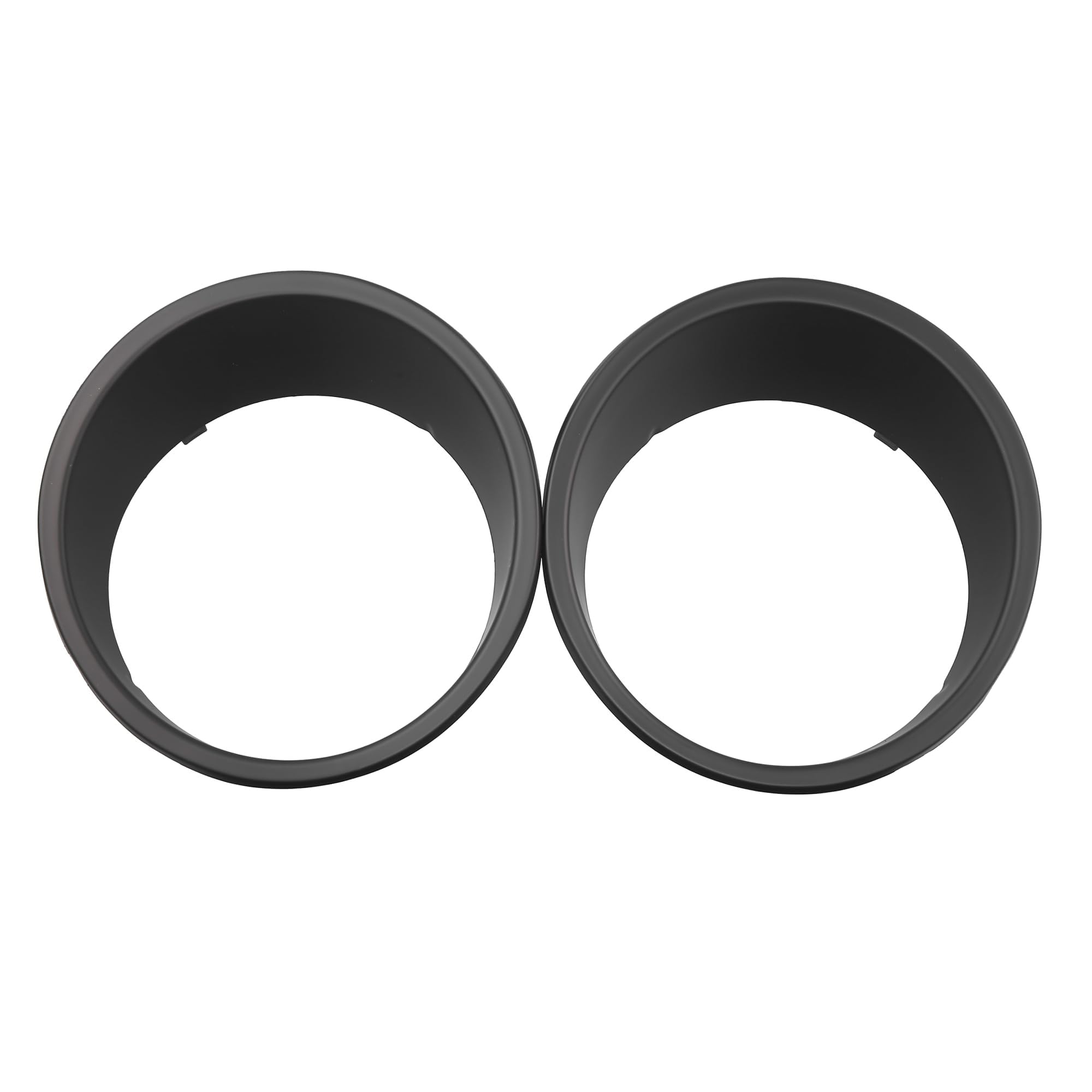 1Pair Matte Black Headlight Bezels Headlight Cover Trim for 2007-2017 Jeep Wrangler JK & Wrangler Unlimited
