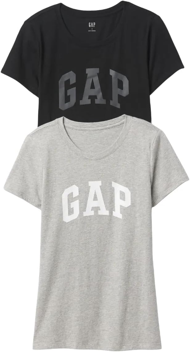 GAP Women's 2-Pack Classic Logo Tee T-Shirt