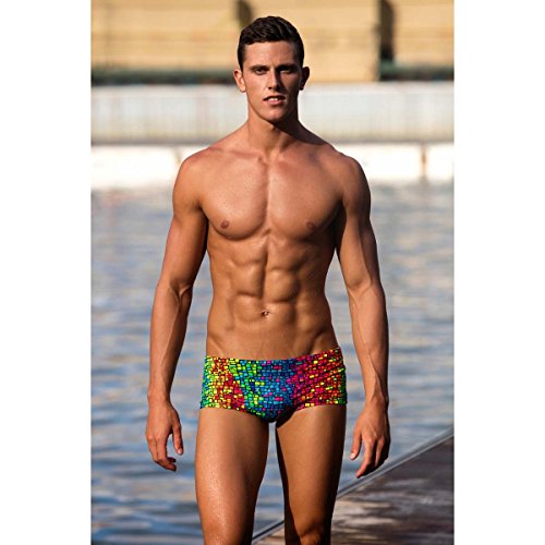 Mens Classic Trunks, mosaic Magic XS2