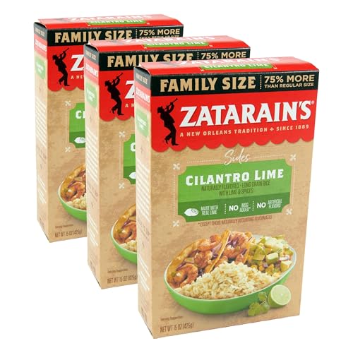 Zatarain's Family Size Cilantro Lime Rice, 15 oz (Pack of