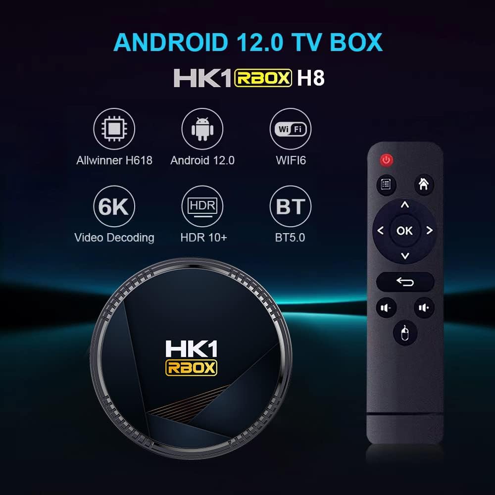 AMITVA HK1 RBOX H8 Android TV Box 12.0 User Manual