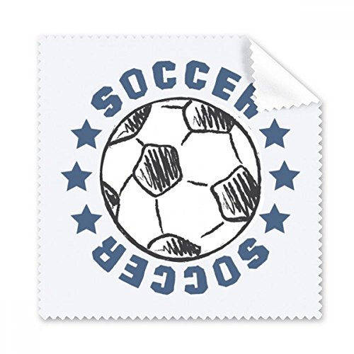 Football dessin lunettes chiffon nettoyage tissu ecran smartphone