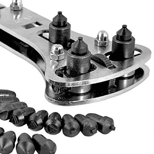 CursOnline Set 16 Pz. Apricasse A Chiave per Orologio con Fondello a Vite Professionale Rolex Sector Breil Casio etc.