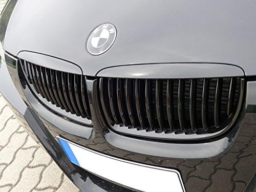 Gloss Black Kidney Euro Sport Front Hood Grill For 05-08 BMW 3 Series E90 E91 M Tech