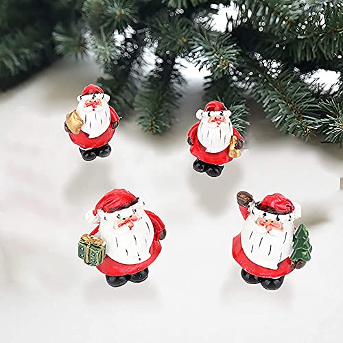 Cedilis 4 Pack Mini Santa Christmas Figurines thumb #4