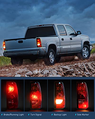 Image of Nilight Taillight Assembly Compatible with 2003-2006 Chevy Silverado