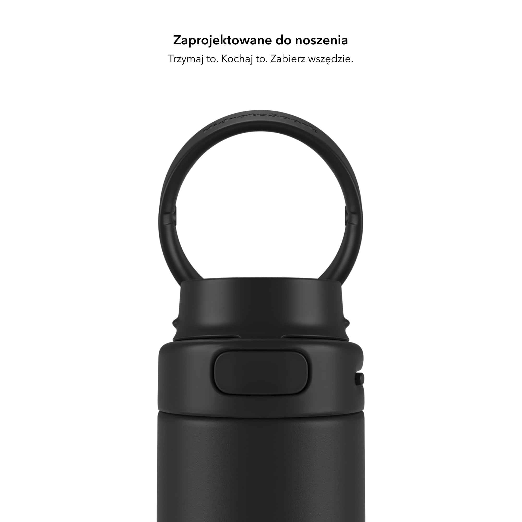 HidrateSpark PRO 2 Butelka Inteligentna – 621 ml Stal Nierdzewna Izolowana, Monitoruje Nawodnienie, LED & Dźwięk Przypomnienia, Bluetooth App, Korek ze Słomką, BPA-Free, Czarna (z Apple Find My)