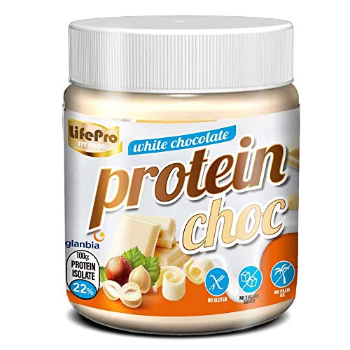 Life Pro Fit Food Protein Cream White Chocolate | 21% Proteina | Crema Proteica Sabor Chocolate Blanco | Facil de untar | Sin azucares añadidos | Sin conservantes artificiales