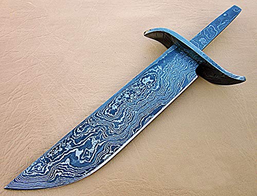 Poshland BB-326, Handmade Damascus 10.2 Inches Full Tang Hunting Knife with Damascus Steel Guard -
