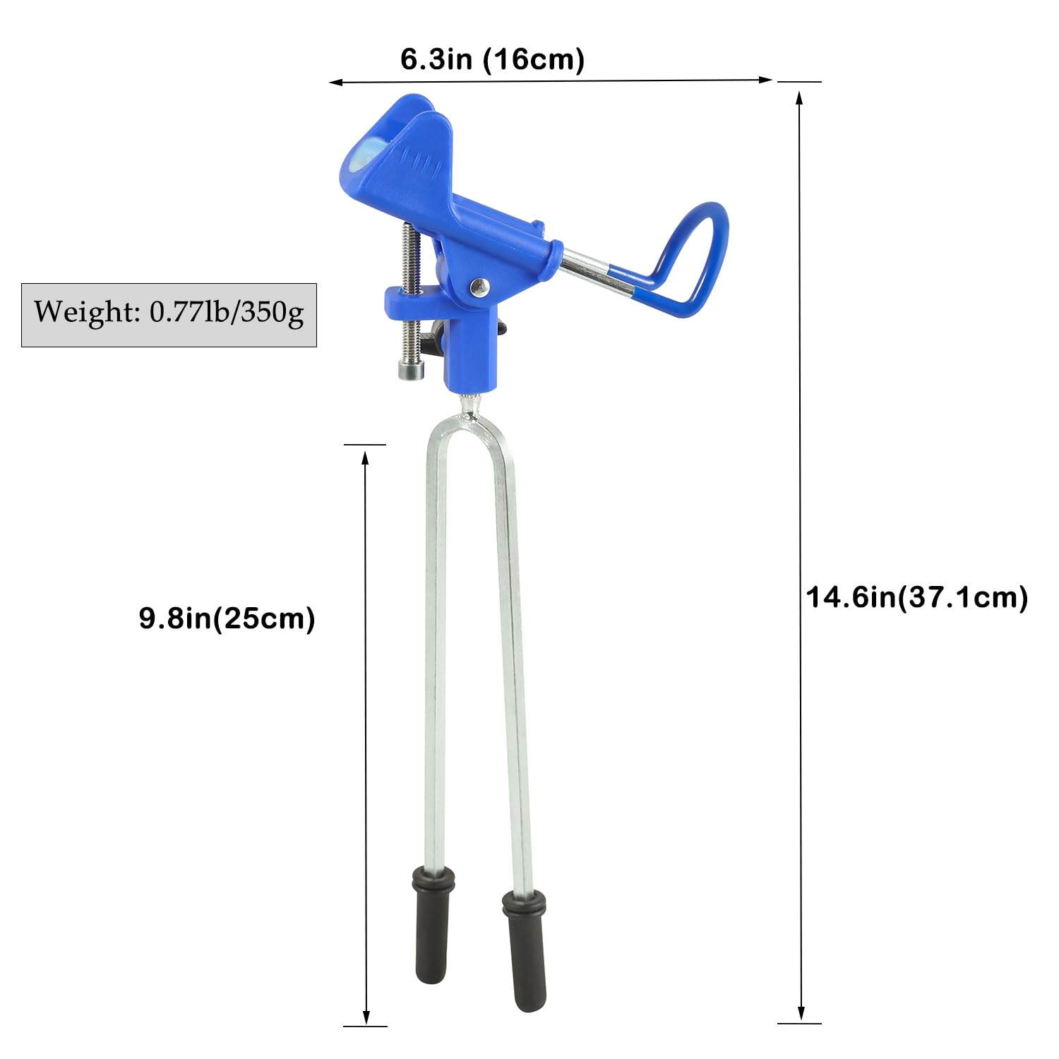 Tripquips Lot de 2 supports de canne à pêche pour pêche au sol, support de canne à pêche réglable à 360 °, cadeau de pêche pour homme, équipement et équipement de pêche