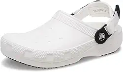 Sandália crocs classic work clog white