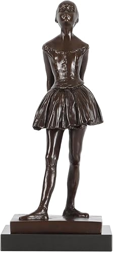 Estatua de bronce de catorce años de bailarina de Degas Ballerina Art Famosa escultura réplica decoración del hogar regalos