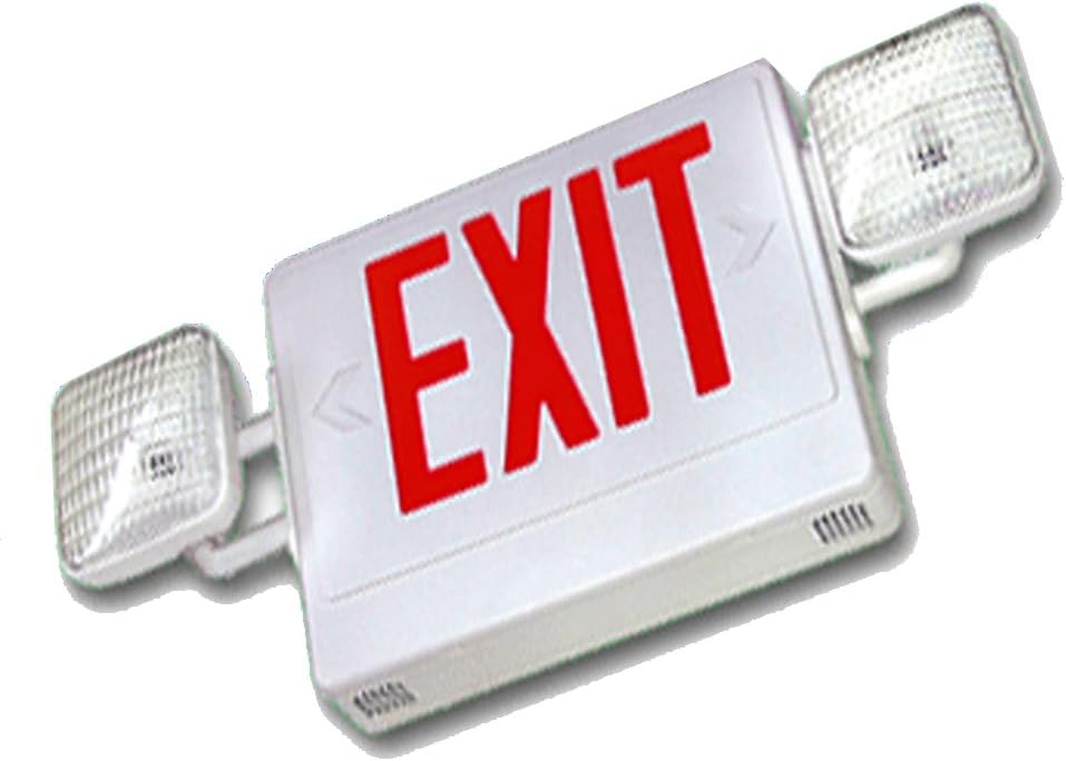 Harris 2LPDUAL Combo Emergency Light/Exit Sign Fixture