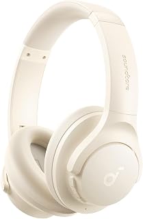 Soundcore Q20i ANC Over-Ear Headphones: 40H Battery, Hi-Res Audio, App Control, Transparency Mode - White