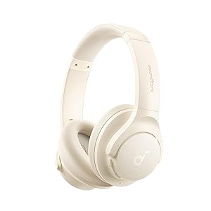 Soundcore by Anker Q20i Cuffie Bluetooth Cancellazione Rumore Attiva Ibrida, Cuffie Bluetooth Wireless Over Ear, 40 Ore ANC, Hi - Res audio, Bassi Potenti, Personalizza con App, Modalità Trasparenza
