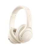 Soundcore by Anker Q20i Hybrid Active Noise Cancelling Headphones&comma; Wireless Over-Ear Bluetooth&comma; 40H Long ANC Playtime&comma; Hi-Res Audio&comma; Big Bass&comma; Customize via an App&comma; Transparency Mode &lpar;White&rpar;