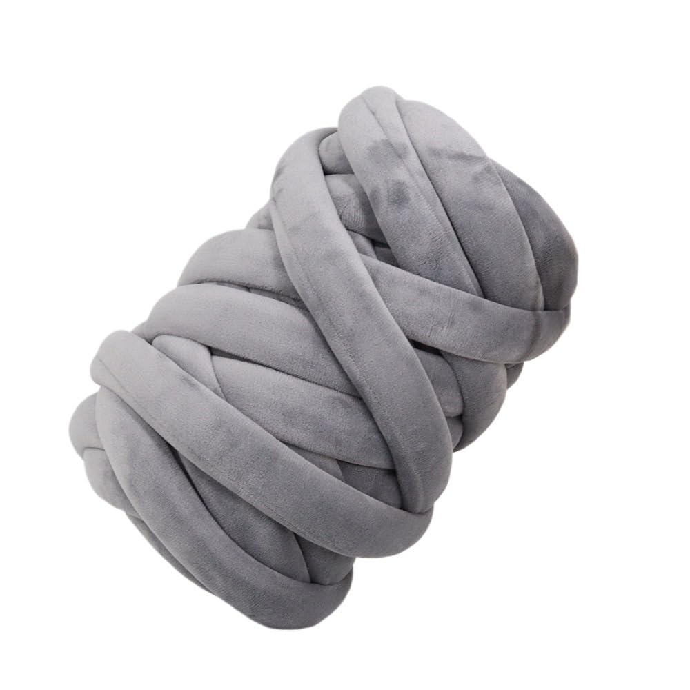 Gomitolo Cotone per Uncinetto Filato for Animali Domestici in Filato Tessuto a Mano in Velluto Spesso 500G Filo per Uncinetto (Color : Dark Gray)