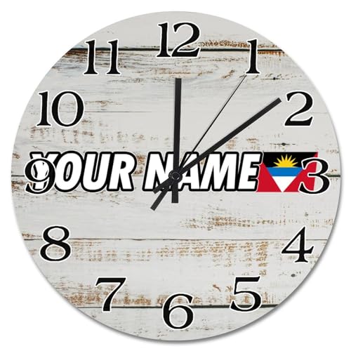 Horloge murale de ferme Antigua-et-Barbuda decoration salon style retro - 2