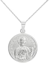 Saint Jude Thaddeus Medal in Sterling Silver - Religious Amulet - Religious Gifts Silver
