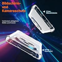Tieeyivv Hülle für Realme 14 Pro 5G mit Schutzfolie für Panzerglas Schutzglas Cover Stoßfest Schutzhülle, Soft TPU Transparent Handyhülle [Kamera Schutz] – Ansicht 5