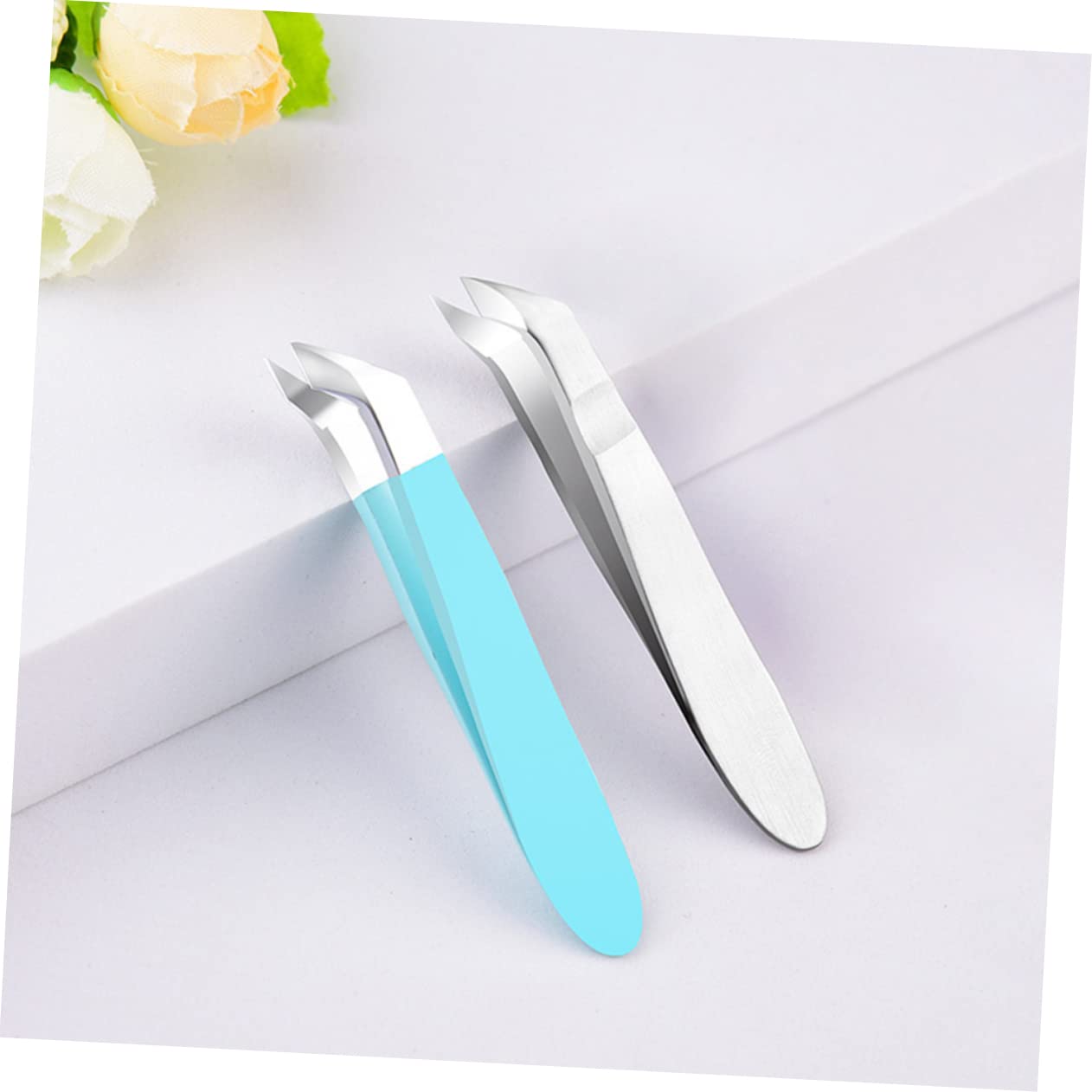 minkissy 5piezas Corta Cutículas Profesional De Acero Inoxidable Herramienta Para Eliminar Piel Muerta y Muertas Para Manicura y Pedicura Diseño Ergonómico y Práctico