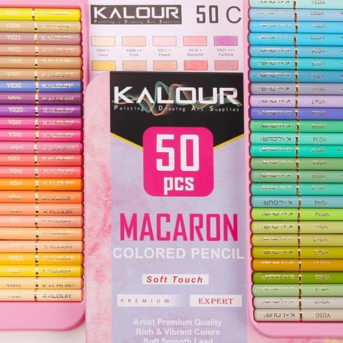 Set de lápices de dibujo 50 tonos macaron para regalar 6