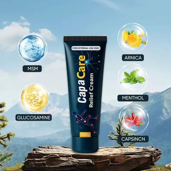 Miniatura 2 de Original Capacare - Crema para aliviar la neuropatía, fórmula neurocalizante, contiene capsaicina, árnica, mentol, MSM y glucosamina, adecuada para