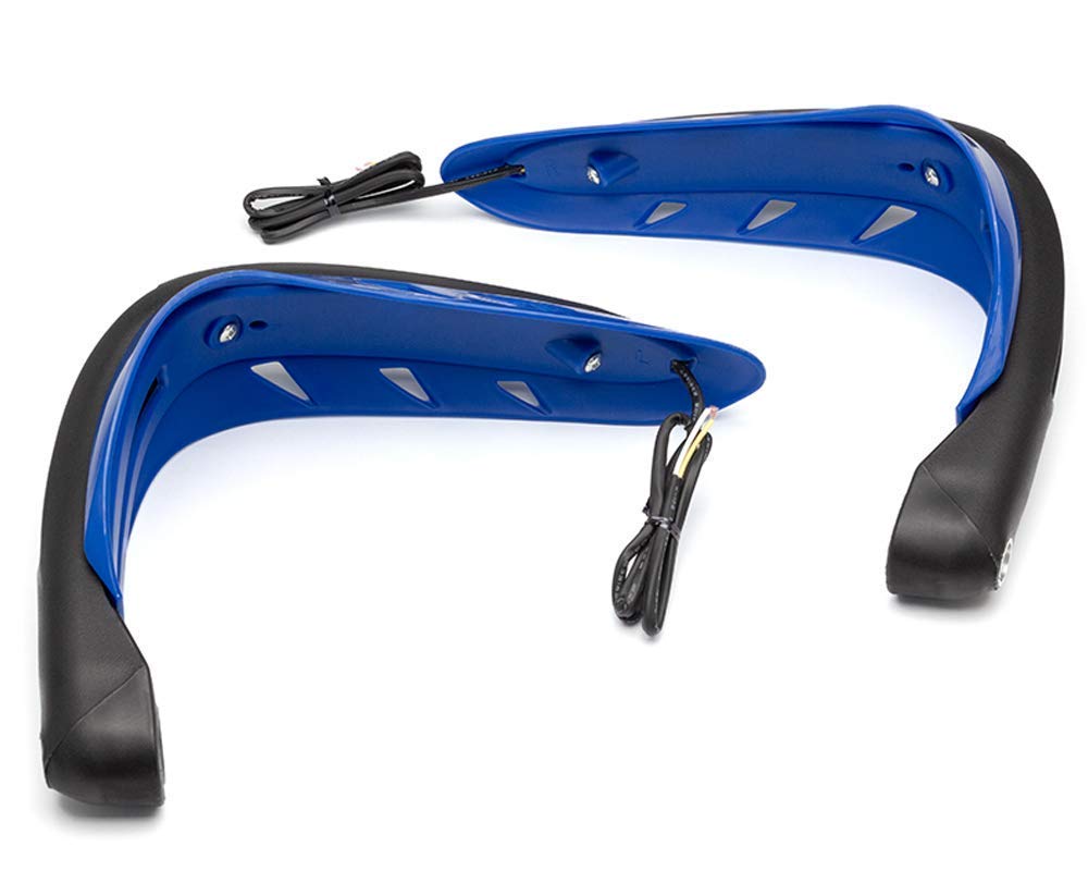 Paramani Moto Con LED Integrati - Arancione, Per Manubri Da 22 Mm, Dimensioni 250x210x95 Mm, Plastica ABS