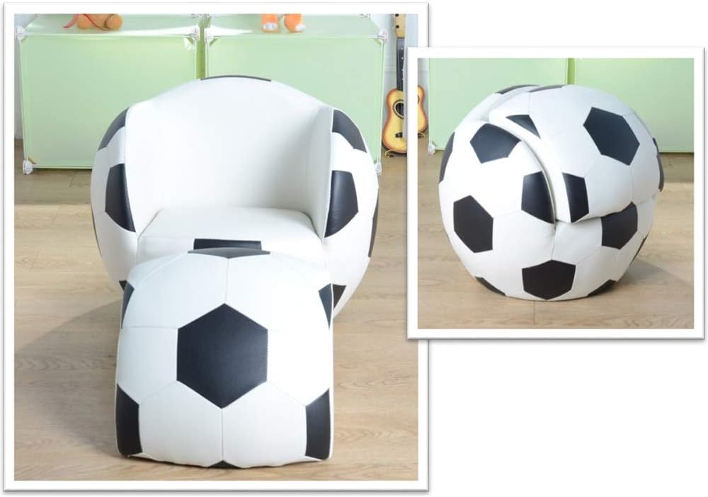 Soccer Ball Chair with Stool by Tickle Toes