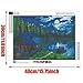 KoKoWill DIY 5D Diamond Painting Kit for Adults, Full Drill Square Crystal Rhinestone Embroidery Cross Stitch Home Wall Decor Art Craft Canvas,Cabin Forest Lake,17.72 x 13.78 inches
