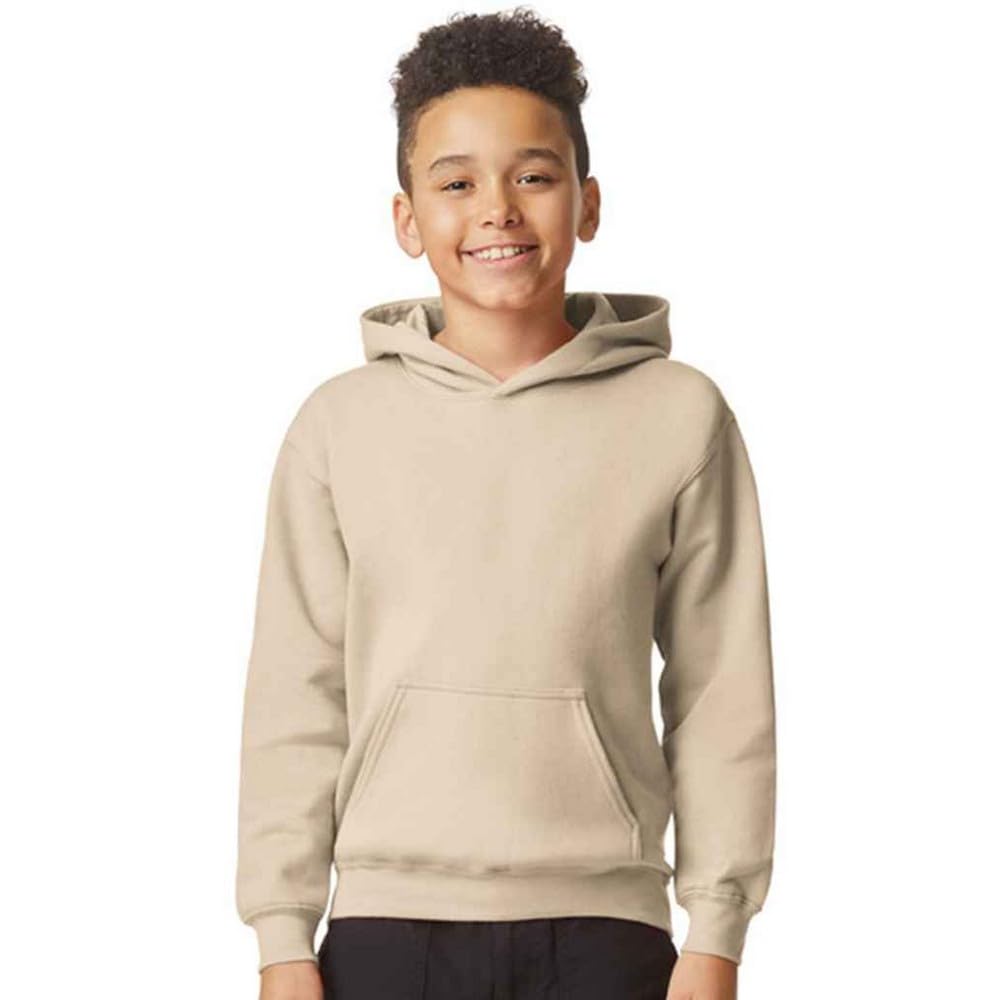 Gildan Childrens/Kids Fleece Midweight Hoodie (M) (Sand)
