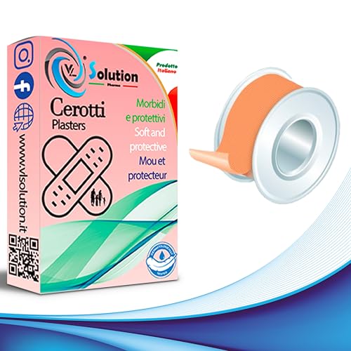 Cerotti su Rocchetto - Cerotto in tela su rotolo per medicazioni e fissaggio benede e/o compresse di garza. Dimensioni 5 m. x 1,25 cm Cerotti ritagliabile a misura, su pratico cerotto da taglio.