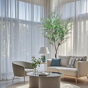 Faux Olive Tree Fake Olive Tree Olive Trees Artificial Indoor 7 Feet X (84 inches) Realistic Potted Silk Indoor Large Fruit for Home Offices, Living Rooms, Bedrooms, Stairs and Foyer Decor Faux Olive Tree Fake Olive Tree Olive Trees Artificial Indoor 7 Feet X 84 inches Realistic Potted Silk Indoor Large Fruit for Home Offices Living Rooms Bedrooms Stairs and Foyer Decor