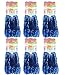 Creatiee 1 Dozen Premium Cheerleading Pom Poms, 12Pcs Hand Flowers Cheerleader Pompoms for Sports Cheers Ball Dance Fancy Dress Night Party (Blue) ...