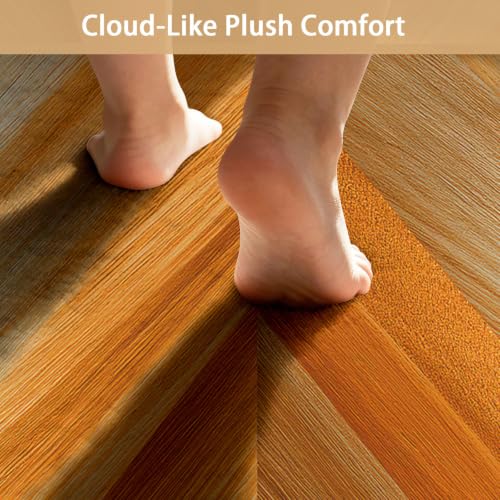 Alfombra de dormitorio geométrica ideal para confort en cocina y pasillo 4