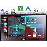 【Pantalla IPS HD, Mirrorlink】 F7 radio coche bluetooth La pantalla IPS 1024*600 ofrece el clásico brillo sobresaliente de ATOTO. Nunca se preocupe por no ver señales de navegación claras bajo el sol. Con Mirrorlink, puede transmitir la pantalla de su teléfono a la increíble pantalla de F7. También reproduzca archivos multimedia locales y salida a monitores de reposacabezas a través de 2 conectores RCA. El almacenamiento externo lee hasta 2 TB SSD, asegurando su espacio suficiente para videos.