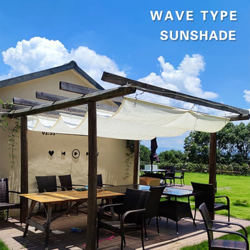 Auvent de garage et pergola de remplacement amovible avec kit rail coulissant - 4
