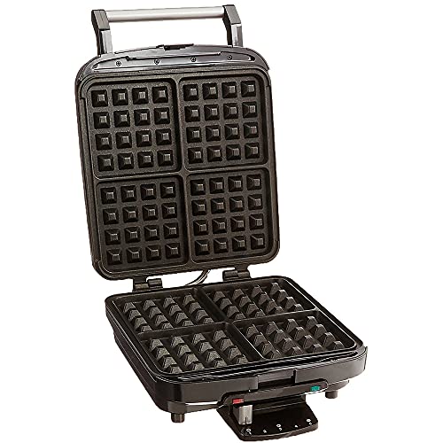 Cuisinart Waf-150 4-Slice Belgian Waffle Maker Stainless Steel Bundle With 1 Yr Cps Enhanced Protection Pack #TOP3